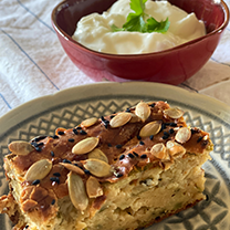 SEBZELİ YULAF UNLU TUZLU KEK