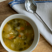 TAVUKLU KEREVİZ ÇORBASI