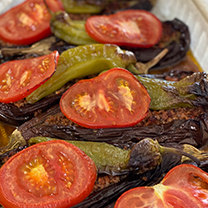 KARNIYARIK (FIRINDA/KÖZ PATLICANLA)