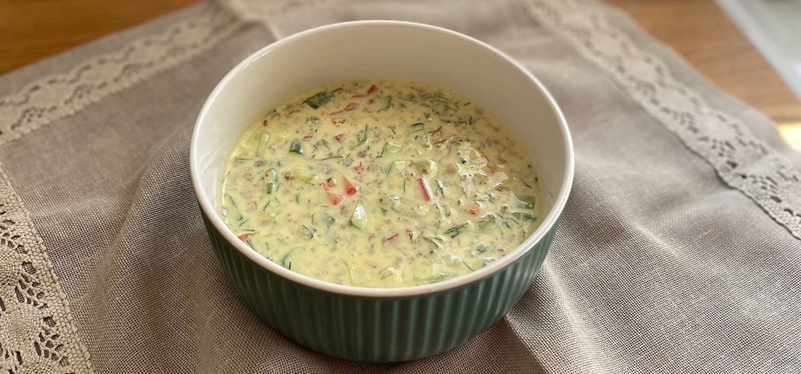 KARABUĞDAYLI SOĞUK YOĞURT ÇORBASI — 1