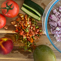 MANGO&ŞEFTALİ SALSA ve IZGARA SOMON — 4