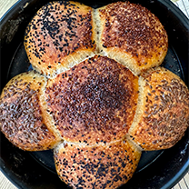 EKŞİ MAYALI ÇİÇEK EKMEK