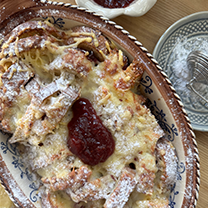 JAMBON VE PEYNİRLİ EKMEK PUDİNGİ