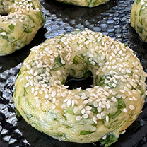 OTLU & PEYNİRLİ SİMİT / TURKISH PASTRY with GREEN HERBS AND CHEESE